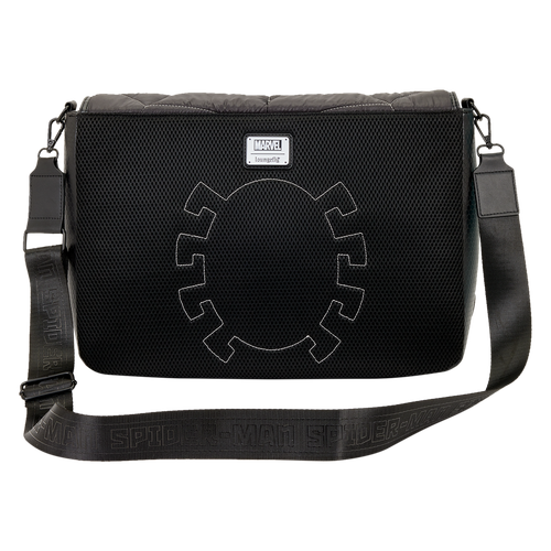 Marvel: Spider-Man Black & White Suit Quilted Messenger Crossbody Bag