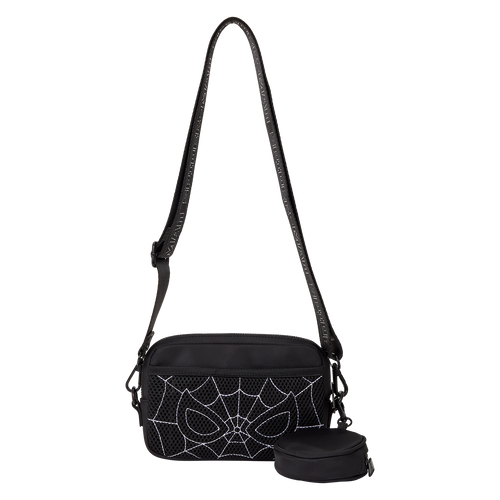 Marvel: Spider-Man Black & White Suit Sling Crossbody Bag with Coin Bag