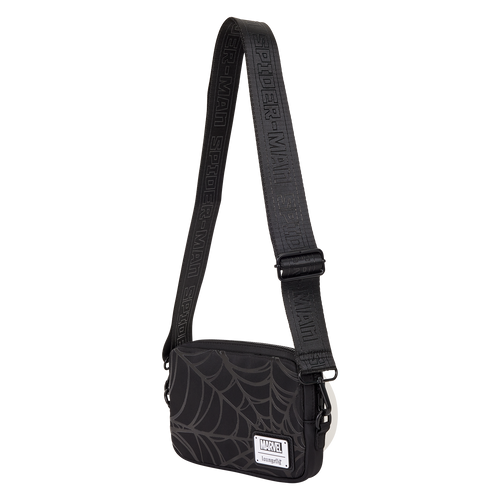 Marvel: Spider-Man Black & White Suit Sling Crossbody Bag with Coin Bag