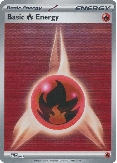 Scarlet & Violet SVE EN18 Basic Fire Energy (Tinsel Holo)