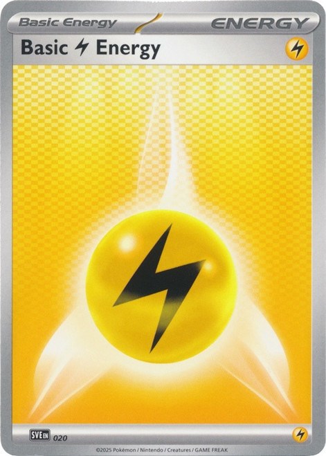 Scarlet & Violet SVE EN20 Basic Lightning Energy (Non-Holo)