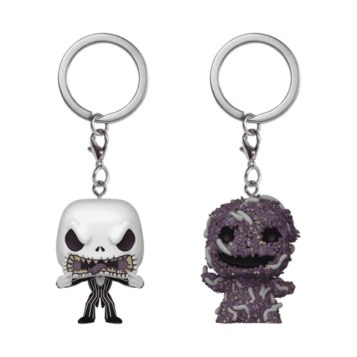 Pocket POP! Disney - The Nightmare Before Christmas: Jack Skellington & Oogie Boogie Keychain 2-Pack
