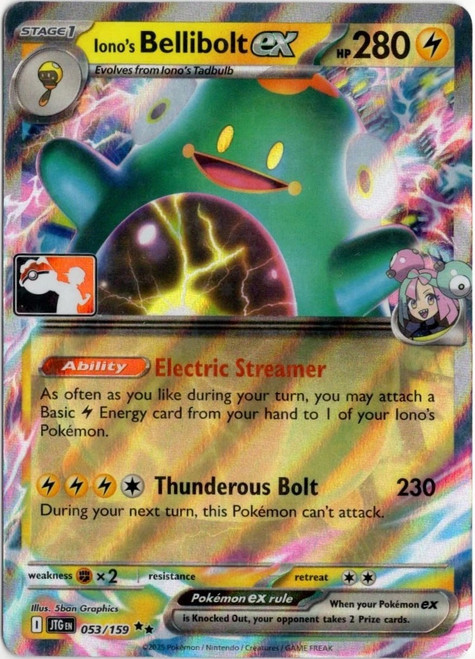SV Journey Together 053/159 Iono's Bellibolt ex (Prize Pack League Promo)