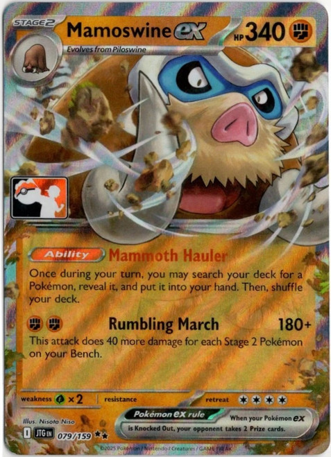 SV Journey Together 079/159 Mamoswine ex (Prize Pack League Promo)