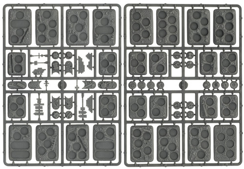 Flames of War - Plastic Bases - Urban Rubble (x12 Small, x16 Medium)