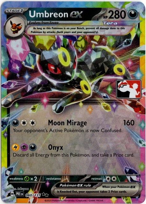 SV Prismatic Evolutions 060/131 Umbreon ex (Prize Pack League Promo)