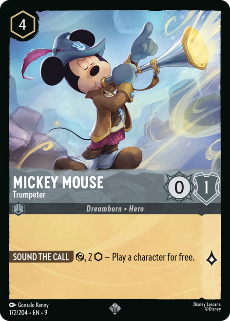 Mickey Mouse - Trumpeter (Foil)
