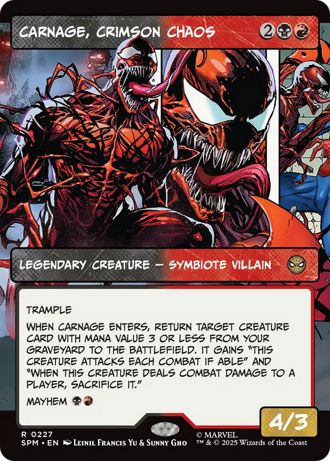 Carnage, Crimson Chaos (Comic Panel)