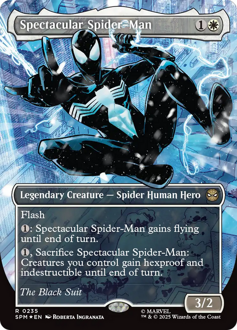 Spectacular Spider-Man (The Black Suit) (Costume Change Textured Foil)