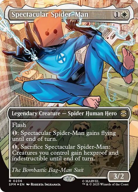 Spectacular Spider-Man (Bag-Man) (Costume Change Textured Foil)