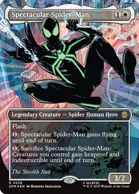 Spectacular Spider-Man (Stealth) (Costume Change Textured Foil)