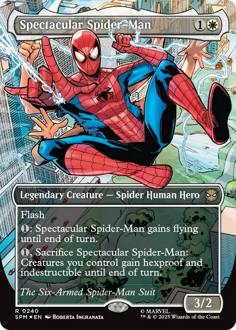 Spectacular Spider-Man (Six-Armed) (Costume Change Textured Foil)