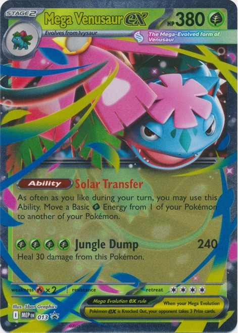 JUMBO MEP013 Mega Venusaur ex (Lenticular Card)