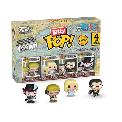 Bitty POP! One Piece: Usopp, Kaya & Kuro 4-Pack