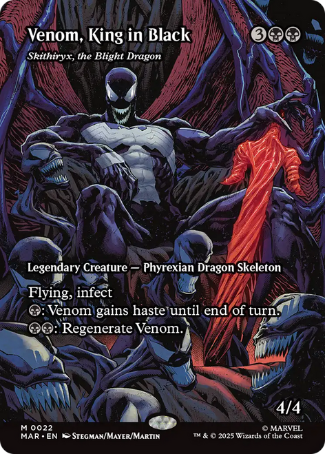 Skithiryx, the Blight Dragon [Venom, King in Black] (Borderless Source Material)