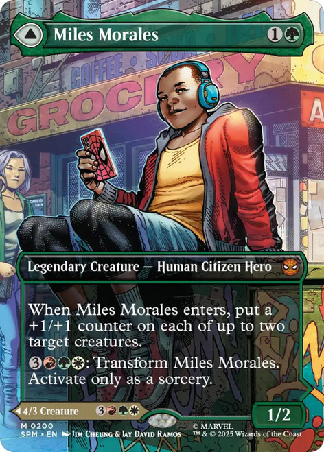 Miles Morales // Ultimate Spider-Man (Borderless Scene Foil)