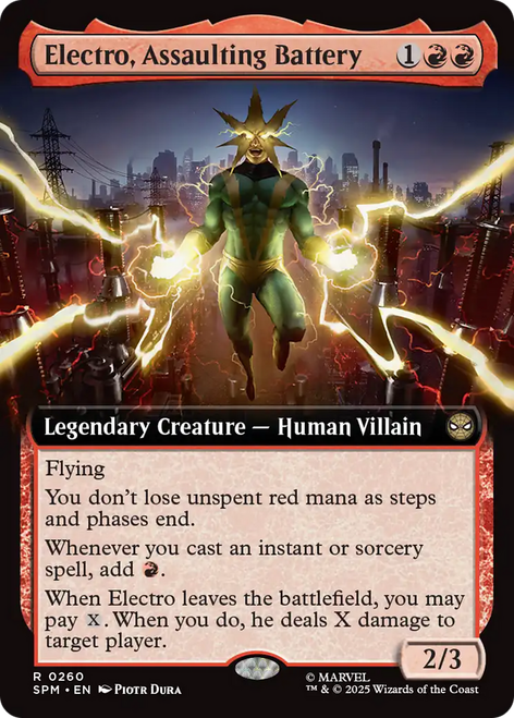 Electro, Assaulting Battery (Extended Foil)