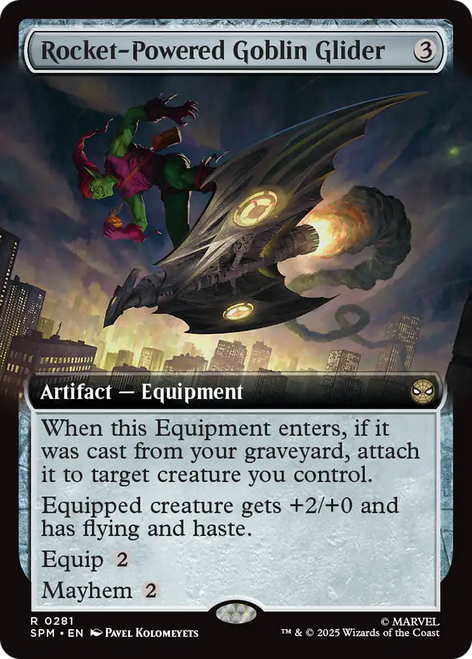 Rocket-Powered Goblin Glider (Extended Foil)