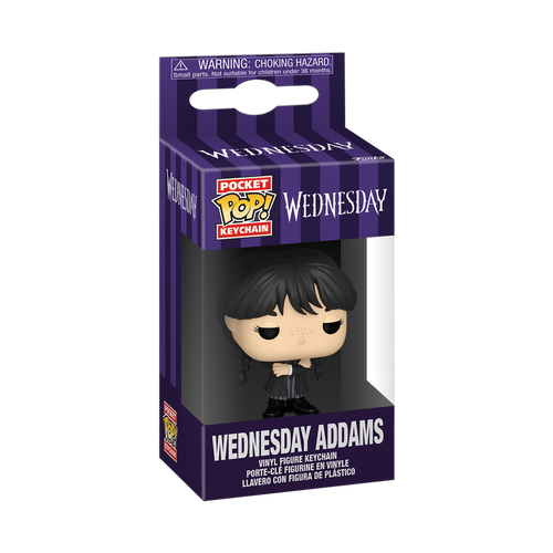Pocket POP! Keychain: Wednesday - Wednesday Addams (Black Coat)