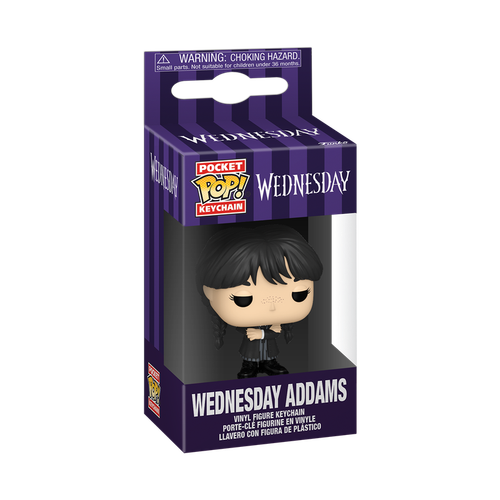 Pocket POP! Keychain: Wednesday - Wednesday Addams (Black Coat)