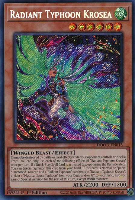 DOOD-EN015 Radiant Typhoon Krosea (Secret Rare)