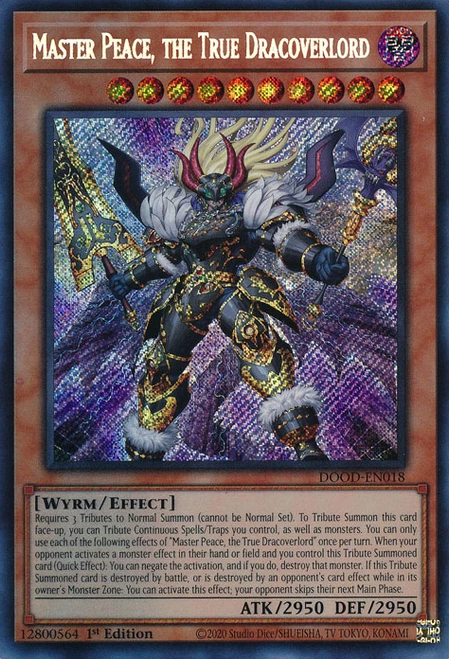 DOOD-EN018 Master Peace, the True Dracoverlord (Secret Rare)