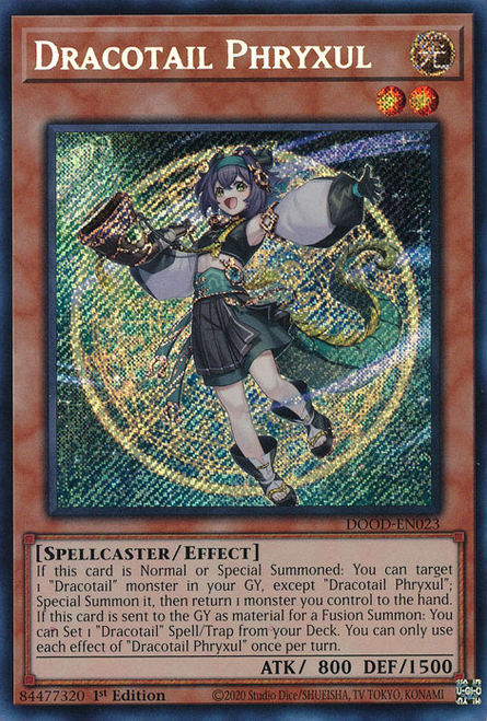 DOOD-EN023 Dracotail Phryxul (Secret Rare)
