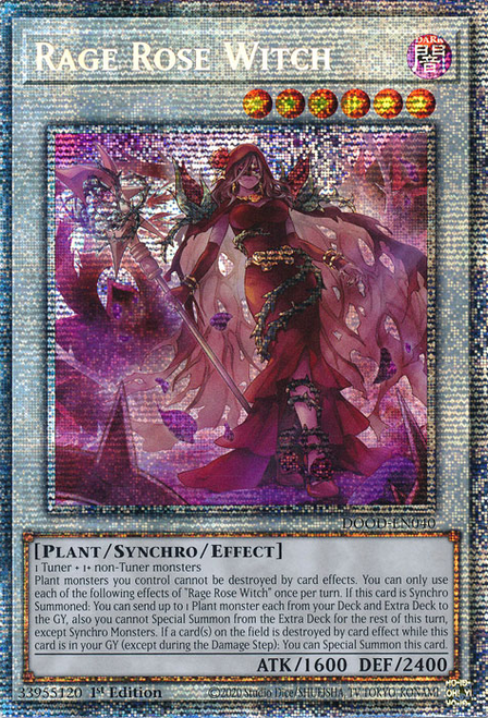 DOOD-EN040 Rage Rose Witch (Starlight Rare)