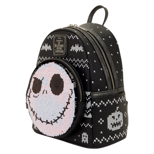 Disney The Nightmare Before Christmas Jack Skellington Reversible Sequins Mini Backpack