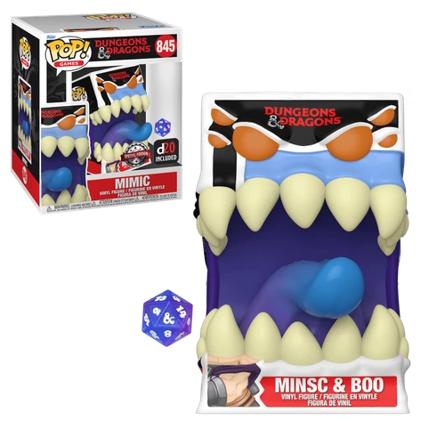 *DAMAGED* POP! Games - Dungeons & Dragons #845 Mimic Super Sized with D20 (Magic Madhouse Exclusive)