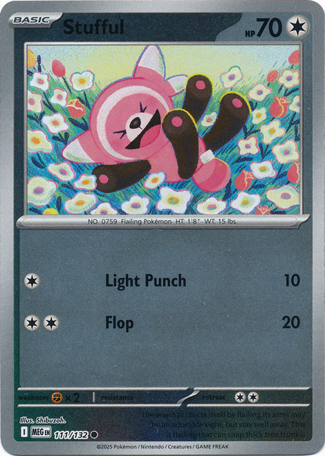 Mega Evolution 111/132 Stufful (Reverse Holo)