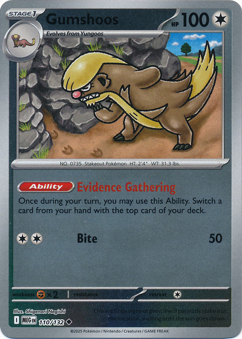 Mega Evolution 110/132 Gumshoos (Reverse Holo)