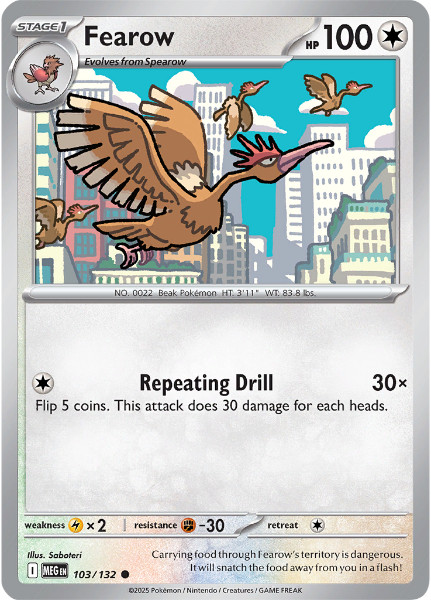 Mega Evolution 103/132 Fearow