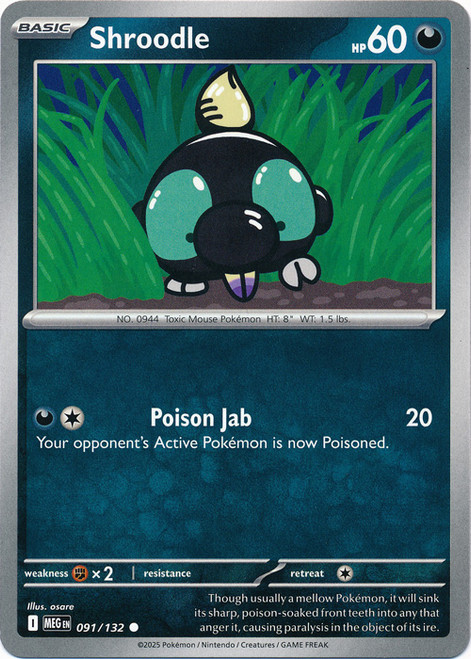 Mega Evolution 091/132 Shroodle