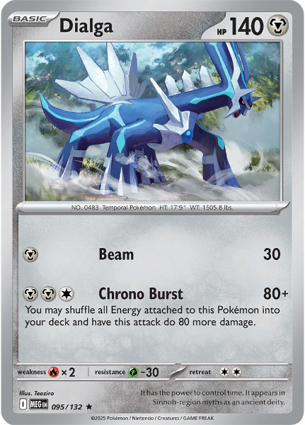 Mega Evolution 095/132 Dialga (Holo)