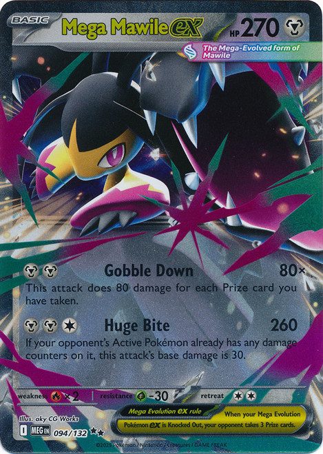 Mega Evolution 094/132 Mega Mawile ex (Half Art)