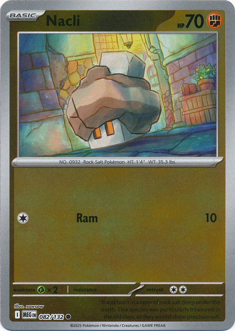 Mega Evolution 082/132 Nacli (Reverse Holo)