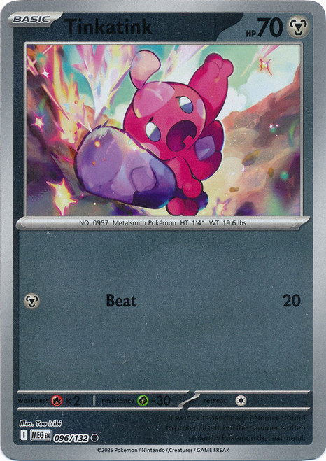 Mega Evolution 096/132 Tinkatink (Reverse Holo)