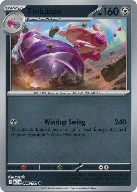 Mega Evolution 098/132 Tinkaton (Reverse Holo)