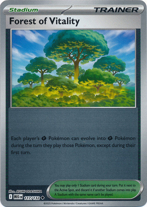 Mega Evolution 117/132 Forest of Vitality (Reverse Holo)
