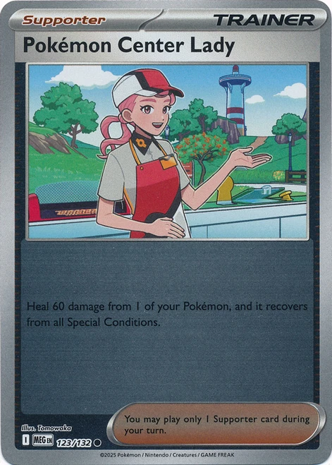 Mega Evolution 123/132 Pokemon Center Lady (Reverse Holo)