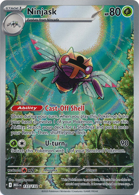 Mega Evolution 137/132 Ninjask (Illustration Rare)