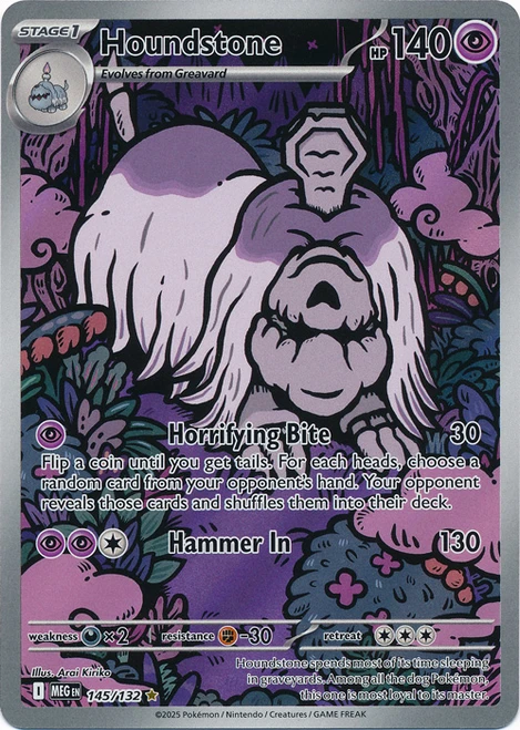 Mega Evolution 145/132 Houndstone (Illustration Rare)