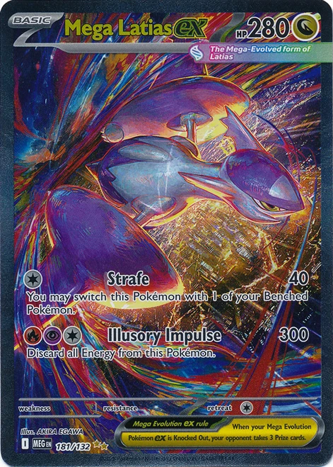 Mega Evolution 181/132 Mega Latias ex (Alternative Art, Full Art)