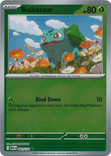 Mega Evolution 001/132 Bulbasaur (Reverse Holo)