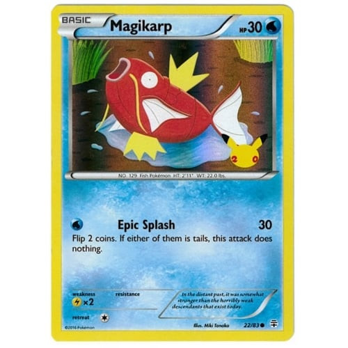 Generations 22/83 Magikarp (Pikachu Stamp Holo)