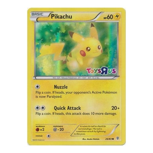 Generations 26/83 Pikachu (Toys R Us Stamp Holo)