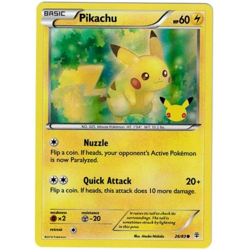 Generations 26/83 Pikachu (Pikachu Stamp Holo)