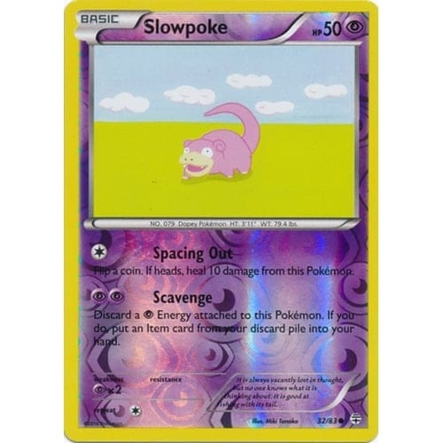 Generations 32/83 Slowpoke (Reverse Holo)
