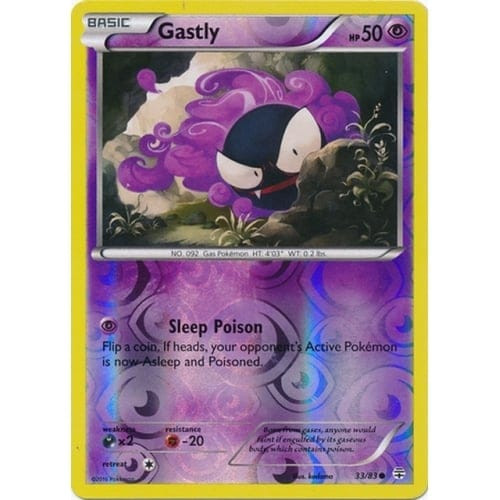 Generations 33/83 Gastly (Reverse Holo)